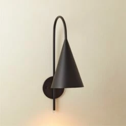 Piffle Black Wall Sconce 8 Piffle Black Wall Sconce -marin sHOP PiffleSconceMttBlkSHS22