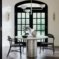 Verner 3-Tiered Pendant Light -marin sHOP PittedDiningTableMR21