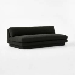 Plinth Armless Black Boucle Sofa 10 Plinth Armless Black Boucle Sofa -marin sHOP PlinthBlkBclArmlessSofa3QSSS23