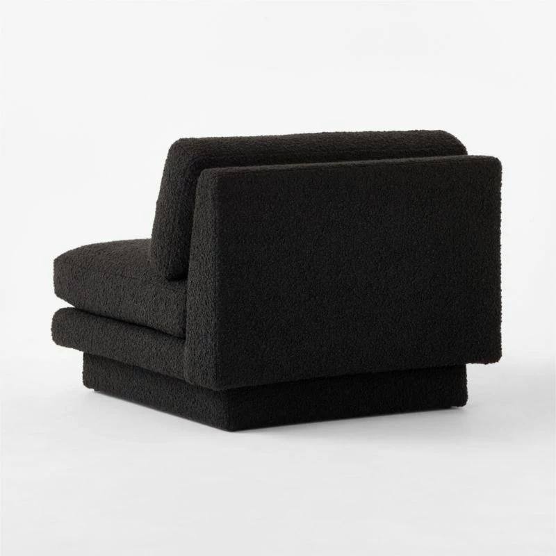 Plinth Black Boucle Accent Chair 8 Plinth Black Boucle Accent Chair - Image 6
