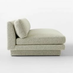 Plinth Armless Peppered Grey Boucle Sofa -marin sHOP PlinthGryBclArmlessSofaSDSSS23