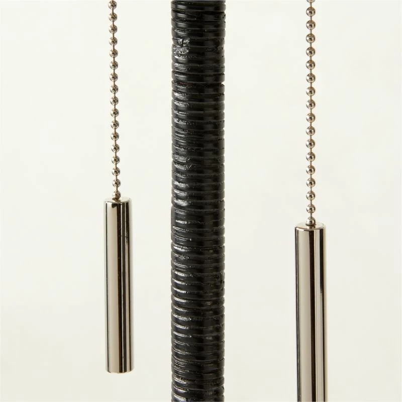 Pogo Polished Nickel And Black Cane Table Lamp 5 Pogo Polished Nickel And Black Cane Table Lamp - Image 3