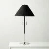 Pogo Polished Nickel And Black Cane Table Lamp -marin sHOP PogoBlackCaneTableLampSHF22
