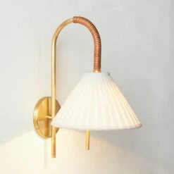 Pogo Brass And Cane Wall Sconce -marin sHOP PogoCaneSconceROF21