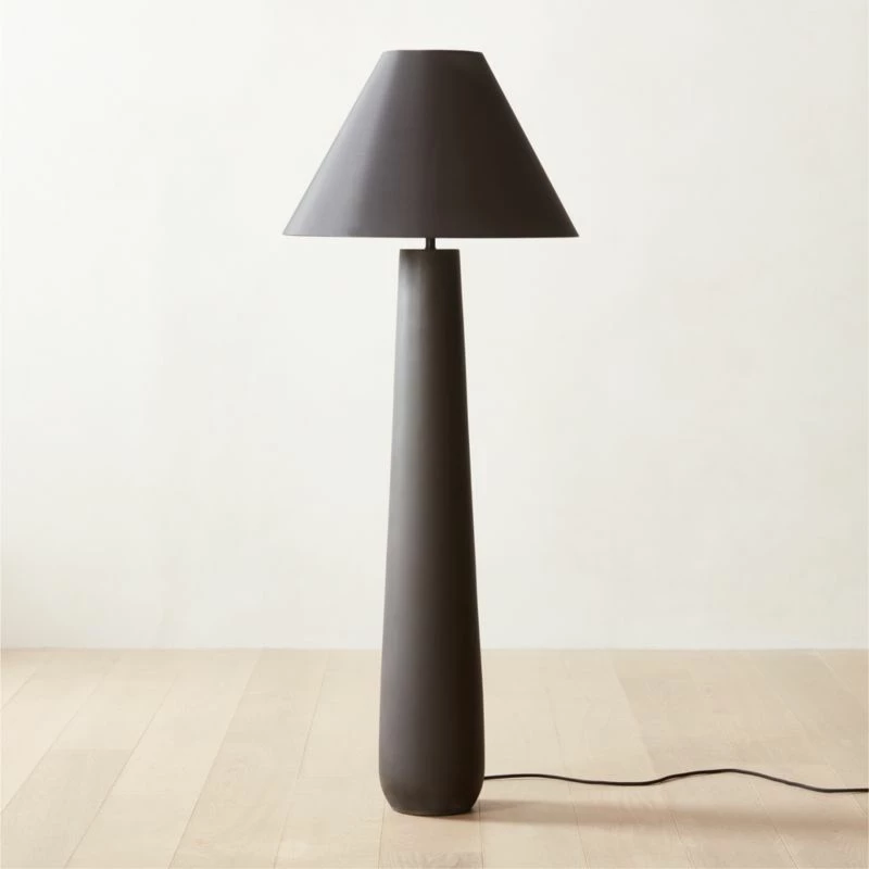 Polar Black Cement Floor Lamp 3 Polar Black Cement Floor Lamp