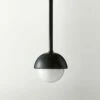 Polaris Marquina Black Marble Globe Pendant Light 4.5'' -marin sHOP PolarisMrqnMbDmPendantSHS23