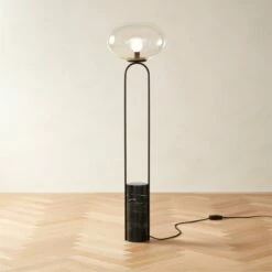 Polo Black Marble Floor Lamp -marin sHOP PoloBlkMrblFloorLampROF22