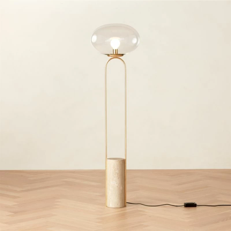 Polo Travertine Floor Lamp 4 Polo Travertine Floor Lamp - Image 2