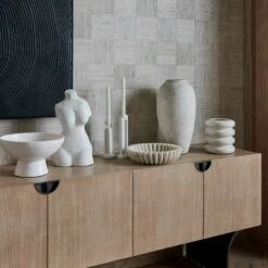 Torino Textured White Vase -marin sHOP PontCredenzaRippleIIPaintingJL21 1x1 2