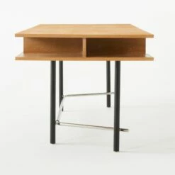 Portofino Cerused White Oak Wood Desk -marin sHOP PortofinoCerusedOakDeskSDSSF22