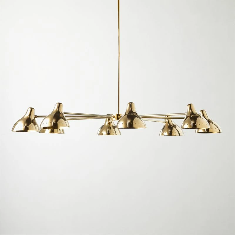 Presley Polished Brass Chandelier 3 Presley Polished Brass Chandelier