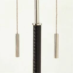 Prix Leather And Polished Nickel Floor Lamp -marin sHOP PrixBlkLthrFloorLampAVSHS23