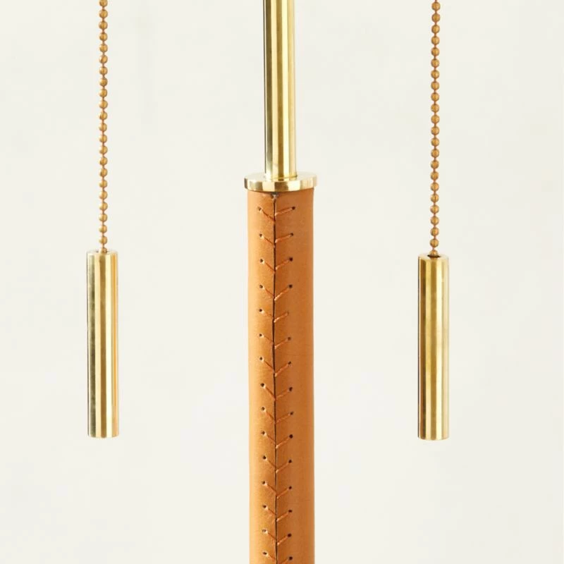 Prix Leather And Polished Brass Floor Lamp 5 Prix Leather And Polished Brass Floor Lamp - Image 3