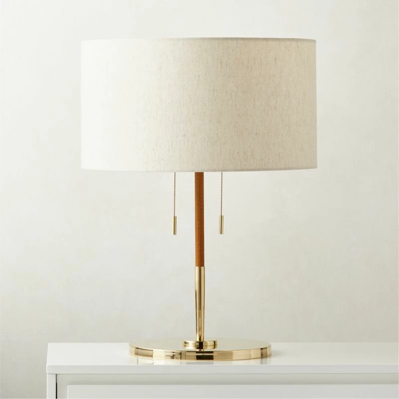Prix Leather And Polished Brass Table Lamp 3 Prix Leather And Polished Brass Table Lamp