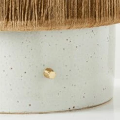 Ramble Short White Ceramic Table Lamp With Jute Shade -marin sHOP RambleWhtTblLampShortAVSHS23