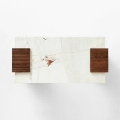 Reach White Marble-Top Desk -marin sHOP ReachMarbleNAshDeskAV2SSS23