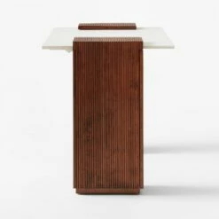 Reach White Marble-Top Desk -marin sHOP ReachMarbleNAshDeskSDSSS23