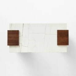 Reach White Marble-Top Desk -marin sHOP ReachMarbleNAshDeskTOPSSS23