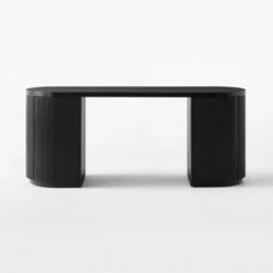 Reid Oval Black Wood Storage Desk 11 Reid Oval Black Wood Storage Desk -marin sHOP ReidEbonizedDeskSOSSS23