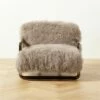 Ren Grey Sheepskin Accent Chair -marin sHOP RenGryMnglnShpsknChairSHS23