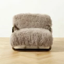 Ren Grey Sheepskin Accent Chair