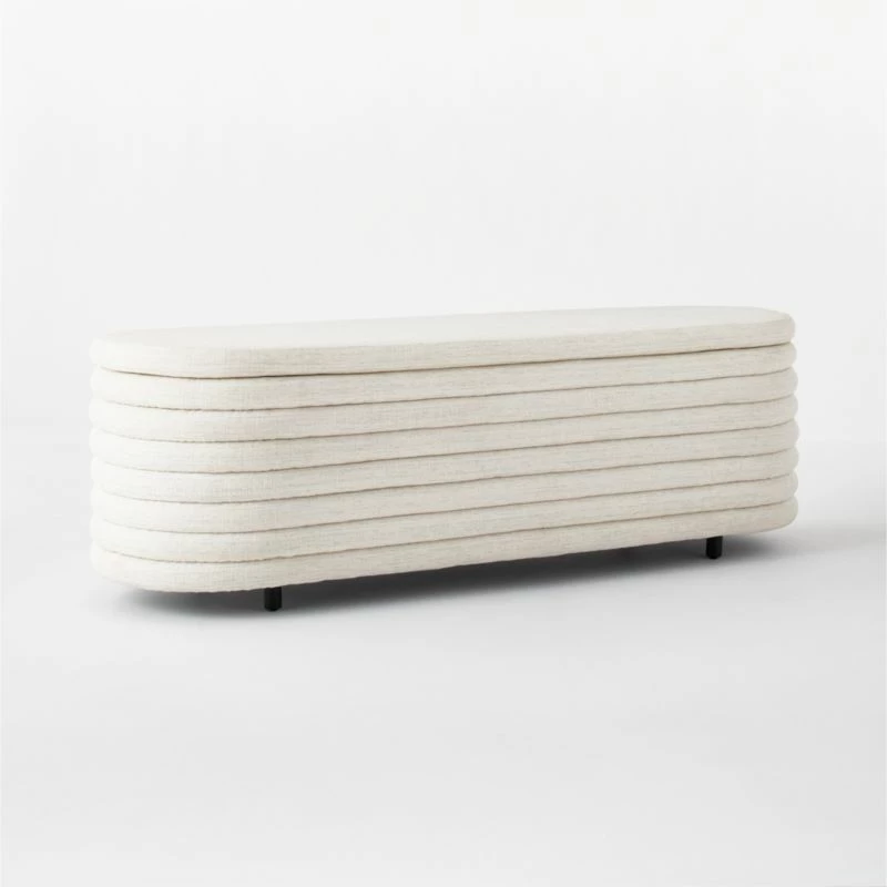 Rialto Ivory Storage Bench 8 Rialto Ivory Storage Bench - Image 6