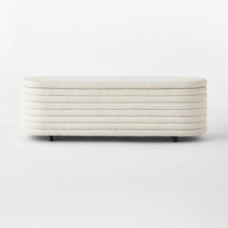 Rialto Ivory Storage Bench 7 Rialto Ivory Storage Bench - Image 5