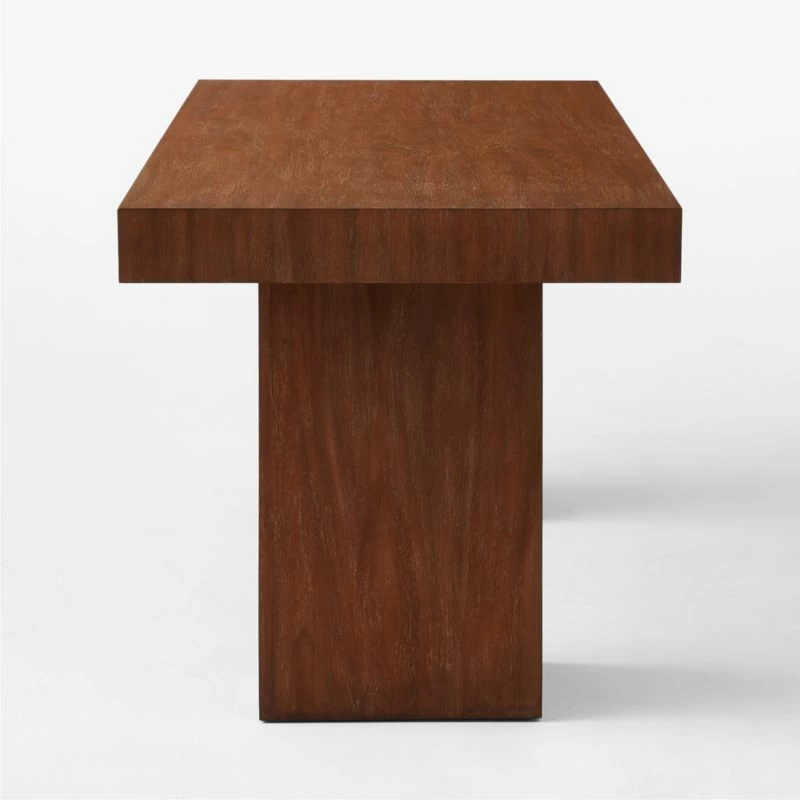 Ridge Cerused Acacia Wood Desk With Drawer 7 Ridge Cerused Acacia Wood Desk With Drawer - Image 5