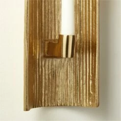 Ripple Brass Wall Sconce Taper Candle Holder 10 Ripple Brass Wall Sconce Taper Candle Holder -marin sHOP RippleSconceAV2SHS22