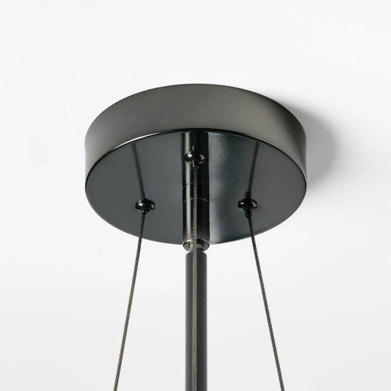 Risette Black Chrome And Crystal Chandelier 6 Risette Black Chrome And Crystal Chandelier - Image 4