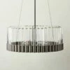 Risette Black Chrome And Crystal Chandelier -marin sHOP RisetteCrystBkChrmChndlrSHS23