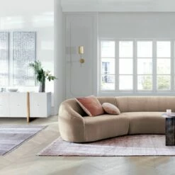 Fluted Gold Wall Sconce -marin sHOP RomaPowderFauxMohairFB21 1x1V2