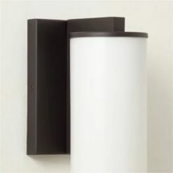 Ronda Indoor/Outdoor Matte Black Wall Sconce -marin sHOP RondaMttBkInNOutdrScncAVSHF22