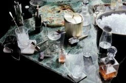 Regal Monkeys Round Serving Tray 9 Regal Monkeys Round Serving Tray -marin sHOP RoseQuartzServeTrayBlkWhtCcktlNpkMR19