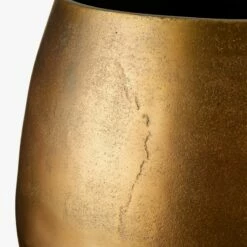 Rough Cast Brass Metal Indoor Planter Small 12 Rough Cast Brass Metal Indoor Planter Small -marin sHOP RoughCastBrassSmPlanterAVF19