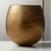 Rough Cast Brass Metal Indoor Planter Small -marin sHOP RoughCastBrassSmPlanterSHF19