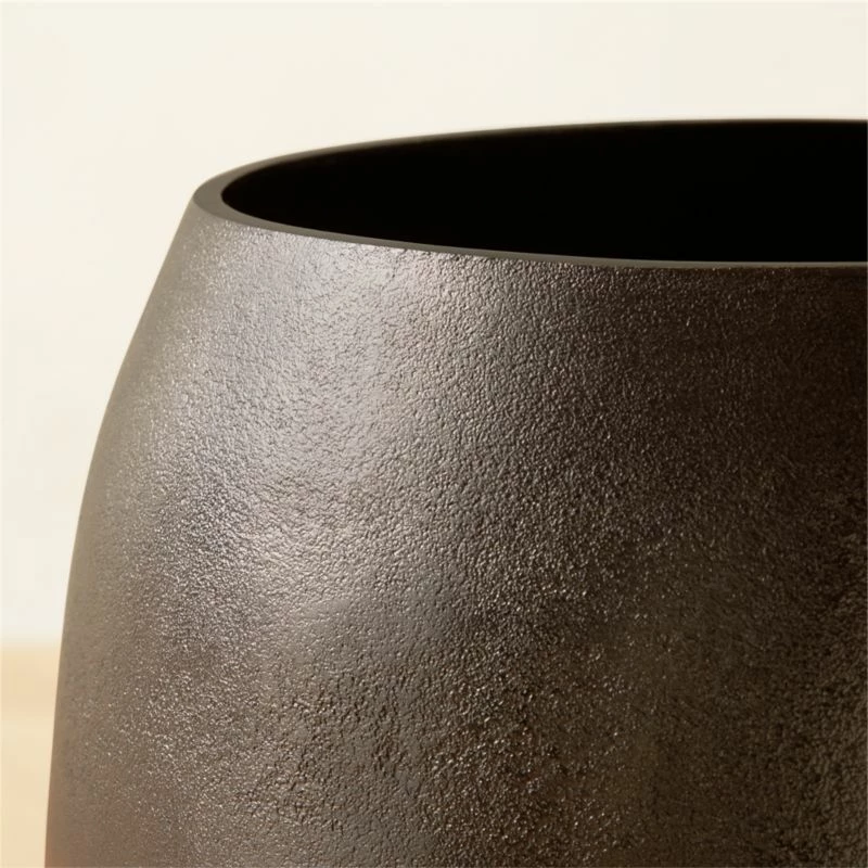Rough Cast Black Metal Indoor Planter Small 6 Rough Cast Black Metal Indoor Planter Small - Image 4