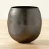 Rough Cast Black Metal Indoor Planter Small 1 Rough Cast Black Metal Indoor Planter Small -marin sHOP RoughCstBkNcklSmPlntrSHF23