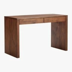 Runway 2-Drawer Acacia Wood Desk -marin sHOP RunwayAcaciaDesk3QFS18