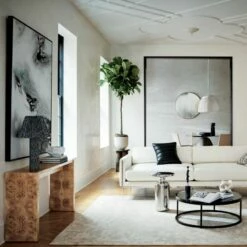 Scrunch Black And White Table Lamp -marin sHOP RykerWhiteVelvetSofaMR21 V2 1