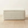 Salon Ivory Chenille Ottoman -marin sHOP SalonIvoryOttomanSHF22