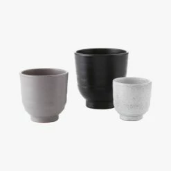 Santino Terracotta Indoor Planter Set Of 3 -marin sHOP SantinoPlantersS3F19