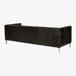 Savile Leather Tufted Sofa 17 Savile Leather Tufted Sofa -marin sHOP SavileSofaLeatherBlack3QBF17