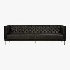 Savile Leather Tufted Sofa 14 Savile Leather Tufted Sofa -marin sHOP SavileSofaLeatherBlackF17