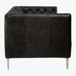 Savile Leather Tufted Sofa 16 Savile Leather Tufted Sofa -marin sHOP SavileSofaLeatherBlackSDF17