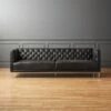 Savile Leather Tufted Sofa 2 Savile Leather Tufted Sofa -marin sHOP SavileSofaLeatherBlackSHF17 1x1