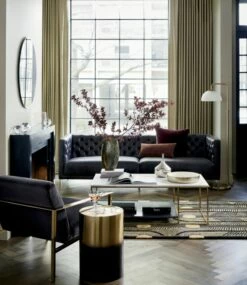 Cue Carbon Black Velvet Chair -marin sHOP SavileSofaSuedeJL18