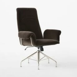 Saviti Black Velvet Office Chair 11 Saviti Black Velvet Office Chair -marin sHOP SavitiBlkVlvtOfficeChair3QSSF23