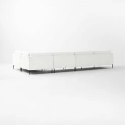 Scalino 4-Piece L-Shaped White Performance Velvet Sectional Sofa With Right Arm Chair 11 Scalino 4-Piece L-Shaped White Performance Velvet Sectional Sofa With Right Arm Chair -marin sHOP Scalino4PWtStRAChrLALvst3QBSSF22