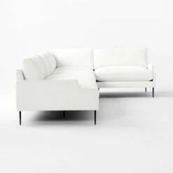 Scalino 4-Piece L-Shaped White Performance Velvet Sectional Sofa With Right Arm Chair 10 Scalino 4-Piece L-Shaped White Performance Velvet Sectional Sofa With Right Arm Chair -marin sHOP Scalino4PWtStRAChrLALvstSDSSF22